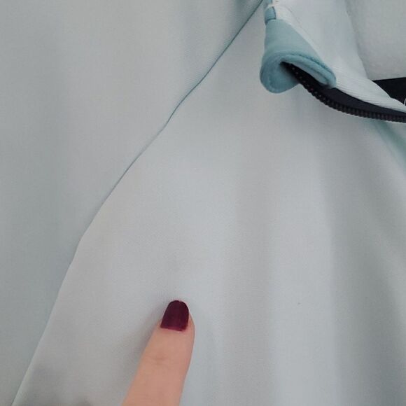 Adidas Colorblocked Cropped Fleece Jacket - Picture 5 of 8